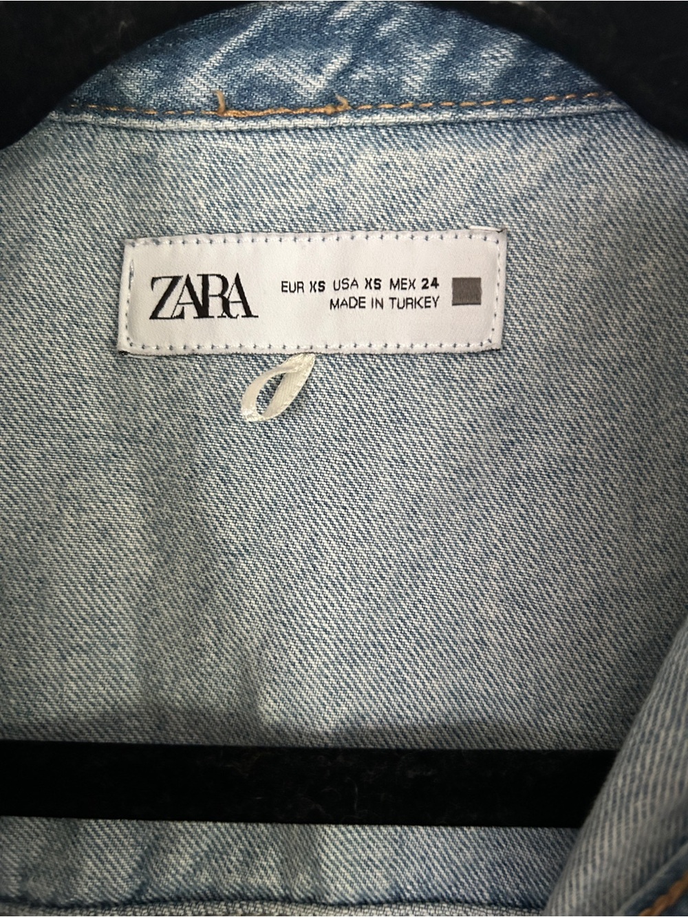 ZARA SS24 COTTON DENIM Z1975 MINI MID BLUE SHIRTDRESS - Picture 9 of 10